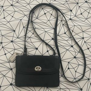Coach Cardholder & Money Crossbody Wallet Bag in Black
